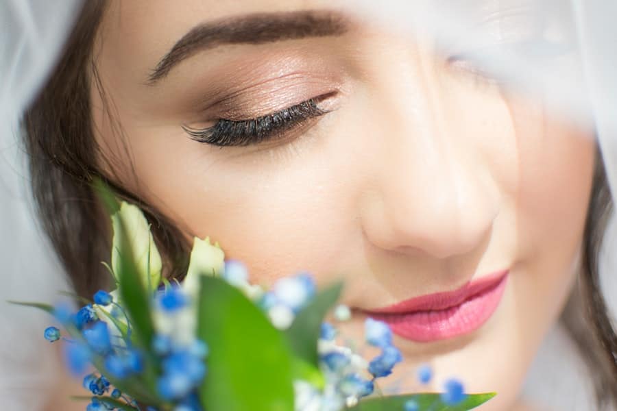 Photo skincare routine for aging skin